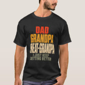ヴィンテージ お父さん おじいさん 曽祖父 Tシャツ (正面)