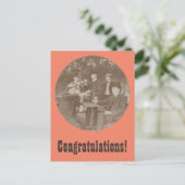 ヴィンテージ お祝いパーティー メンズ ポストカード (スタンド正面)