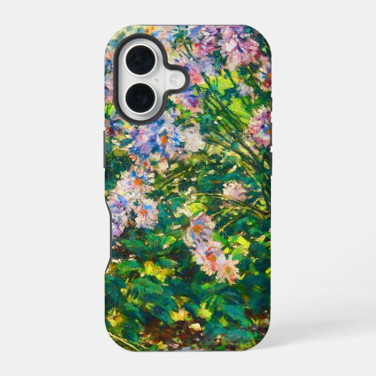 ヴィンテージ お花 アネモネ イラスト iPhone 16ケース (裏面)