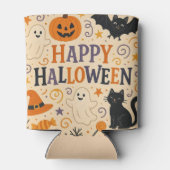 ヴィンテージ、かわいいお洒落ハッピーハローウィン 缶クーラー (裏面)
