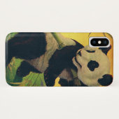 ヴィンテージ かわいいパンダの竹喰み、野生動物 Case-Mate iPhoneケース (裏面(横))