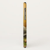 ヴィンテージ、かわいいビクトリアン猫と花 Case-Mate iPhoneケース (裏面/左)