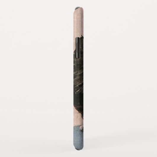 ヴィンテージ、かわいい子ビクトリアン猫、花 Case-Mate iPhoneケース (裏面/右)