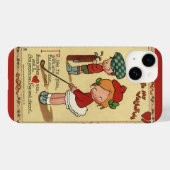 ヴィンテージ かわいい バレンタインデー 子供 スポーツ ゴルフ Case-Mate iPhoneケース (裏面 (横))