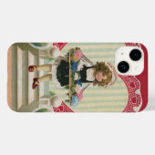 ヴィンテージ かわいい バレンタインデー 花を持つ女の子 Case-Mate iPhoneケース (裏面 (横))