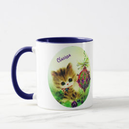 ヴィンテージ かわいい 子猫 マグカップ