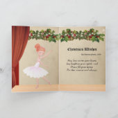 ヴィンテージ・くるみ割り人形の楽譜 バレリーナのダンス シーズンカード (内部)