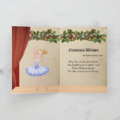 ヴィンテージ・くるみ割り人形の楽譜　金髪のバレリーナ シーズンカード (内部)