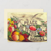 ヴィンテージ「この家に平和あれ」 – はがき (正面/裏面)