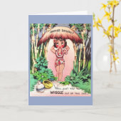 ヴィンテージ – この誕生日から逃げ出すな カード (黄色い花)