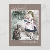 ヴィンテージ　ご協力ありがとうございました ポストカード (正面)