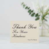 ヴィンテージ「ご親切に感謝」ポストカード ポストカード (スタンド正面)