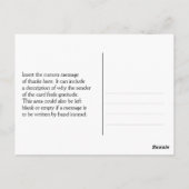 ヴィンテージ「ご親切に感謝」ポストカード ポストカード (裏面)