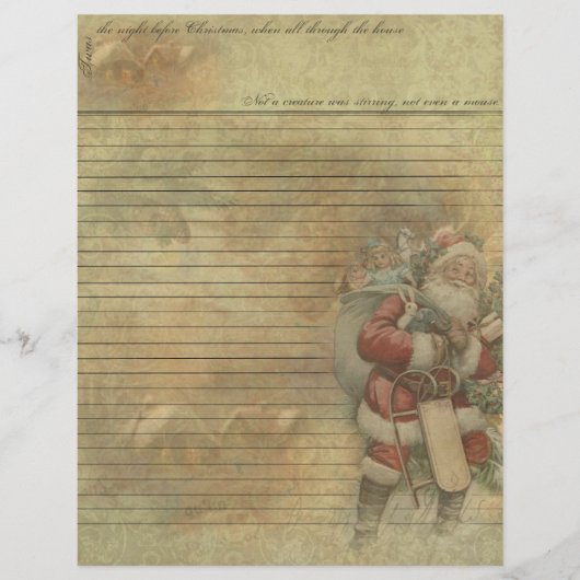 ヴィンテージ-すてきSanta-Old St.Nicholas Letterhead (正面)