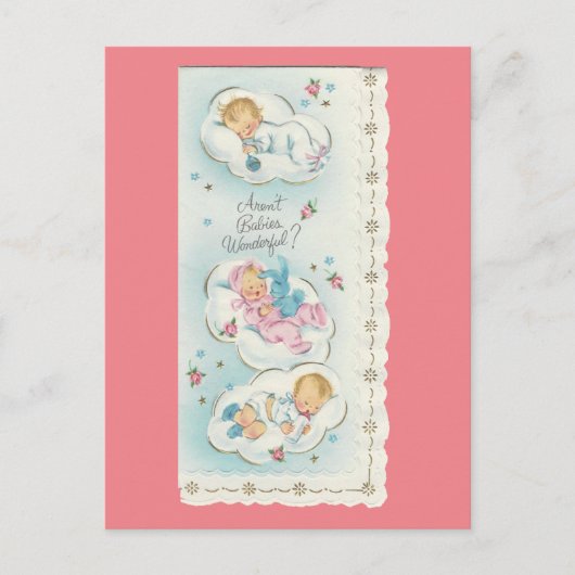 ヴィンテージ「すばらしいベビー」 ポストカード (正面)