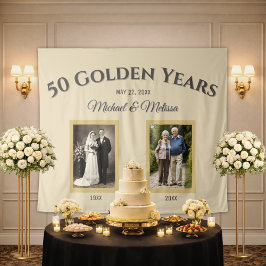 ヴィンテージ　そして今　50周年記念ゴールド タペストリー