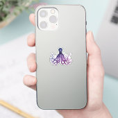 ヴィンテージ たこ 海の生き物 シール (スマートフォン)