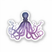 ヴィンテージ たこ 海の生き物 シール (正面)