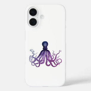 ヴィンテージ たこ 海の生き物 iPhone 16ケース