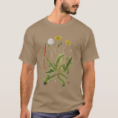 ヴィンテージ たんぽぽ イラスト Tシャツ (正面)