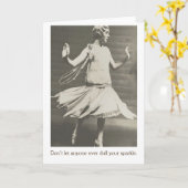 ヴィンテージ-だれでも鈍くしますあなたの輝きを許可しないで下さい、 カード (黄色い花)