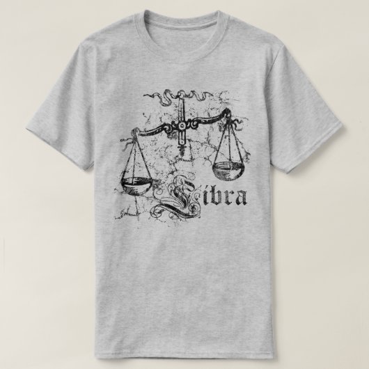 ヴィンテージ てんびん座 ゾディアック Tシャツ (デザイン正面)