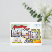 ヴィンテージ、アイオワ州デモインからの挨拶 ポストカード (スタンド正面)