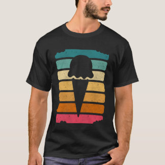 ヴィンテージ アイスクリーム コーン ディストressed デリシャス スイート tシャツ