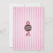 ヴィンテージ アイスクリーム パーラー 誕生日 招待状 (裏面)