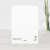 ヴィンテージ アイス スケート クリスマス カード (裏面)