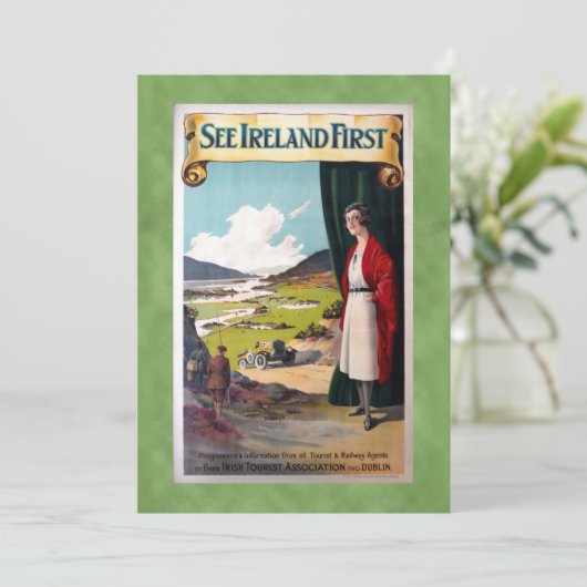 ヴィンテージ, 「アイルランドの最初の旅行の挨拶」を参照 カード (スタンド正面)