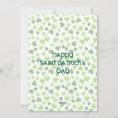 ヴィンテージ アイルランドの祝福 セントパトリックデーのグリーティング シーズンカード (裏面)