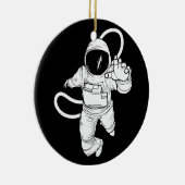 ヴィンテージ アウタースペース おもしろ 宇宙飛行士 セラミックオーナメント (右)