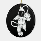 ヴィンテージ アウタースペース おもしろ 宇宙飛行士 セラミックオーナメント (左)