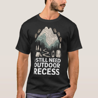 ヴィンテージ アウトドア レセス 森 ハイキング Tシャツ