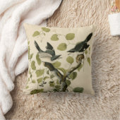 ヴィンテージ・アウドゥボン・ロガーヘ絵画ッド・シルクの贈り物  クッション (ブランケット)