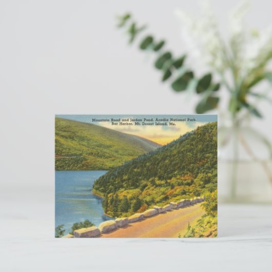 ヴィンテージ、アカディア国立公園、砂漠の島、メイン ポストカード (スタンド正面)