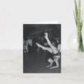 ヴィンテージ「アクロバティックレディ」ノートカード シーズンカード (正面)