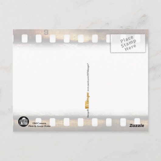ヴィンテージ、アコーディオン – スタイル、折りたたみカメラ ポストカード (裏面)
