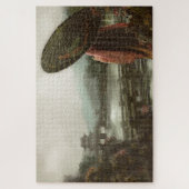 ヴィンテージ・アジア人の装伝統的装 ジグソーパズル (縦)