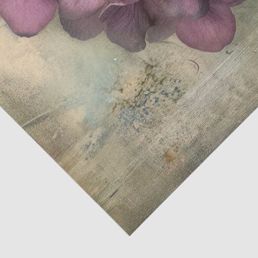 ヴィンテージ アジサイ 植物画 デコパージュ 薄葉紙 (詳細)