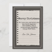 ヴィンテージ アップサイクル インスタント フォト タイプ ライター クリスマス (裏面)