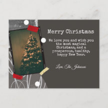 ヴィンテージ アップサイクル インスタント フォト タイプ ライター クリスマス