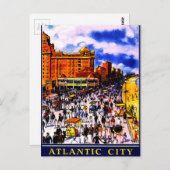 ヴィンテージ アトランティックシティ 列車の旅 ポストカード (正面/裏面)