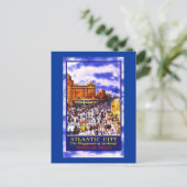 ヴィンテージ・アトランティック・シティ・トラベルのポスター ポストカード (スタンド正面)