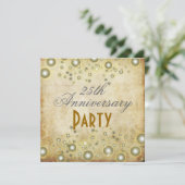 ヴィンテージ・アニバーサリー、シャンパンの泡の招待状 招待状 (スタンド正面)