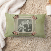 ヴィンテージ・アニバーサリー・メモリー・ローズ・レース ランバークッション (ブランケット)