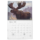 ヴィンテージ アニマル キングダム ジャングルとフォレスト クリーチャー カレンダー (2月 2026)