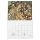 ヴィンテージ アニマル キングダム ジャングルとフォレスト クリーチャー カレンダー (1月 2026)