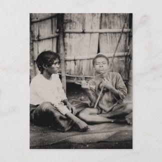 ヴィンテージ、アフリカの少年、サハラ以南アフリカ1900 ポストカード